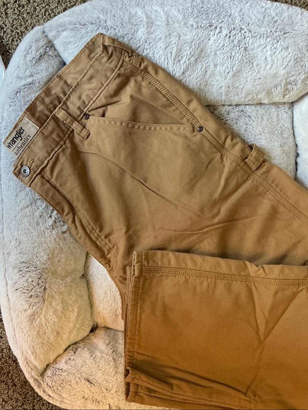Wrangler Men's Tan Work Chino Pants